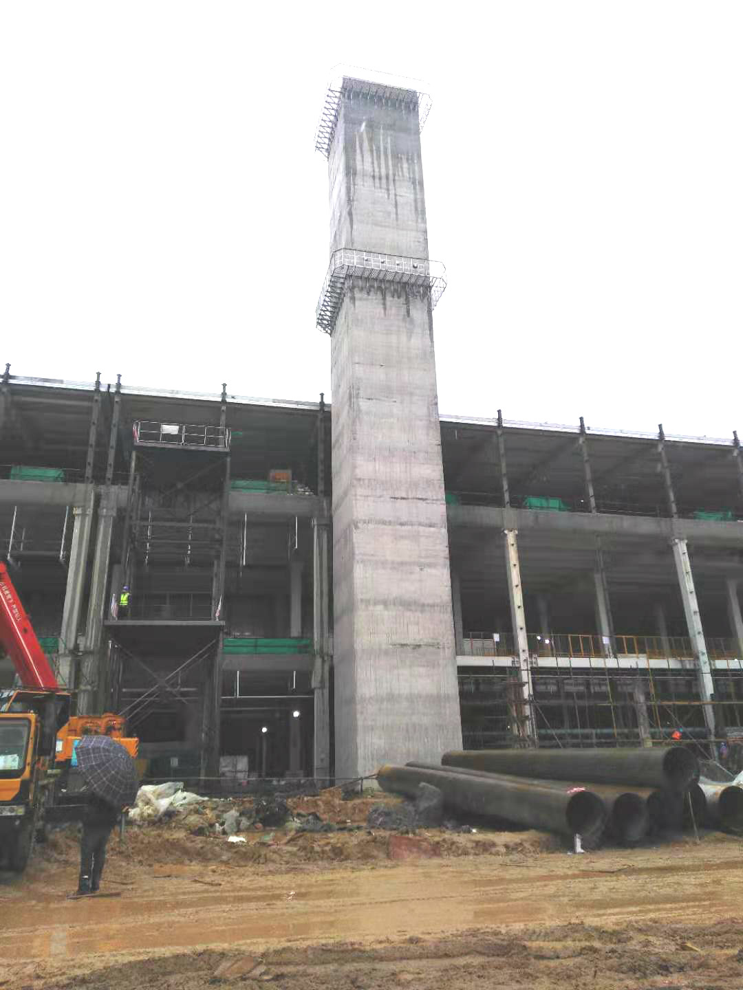 �������ų��ó�������Ŀ45m����Ͳ����˳���깤